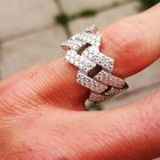 The GUU Shop 925S & VVS Moissanite Cuban Link Ring White Gold Review