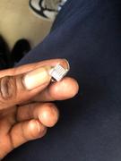 The GUU Shop 925s VVS Moissanite Iced 3D Cube Earrings In White Gold Review