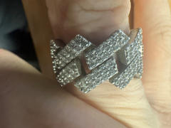 The GUU Shop 925S & VVS Moissanite Cuban Link Ring White Gold Review