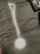 CUSTOM LETTER NECKLACE 3D BIG DISC