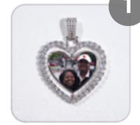 The GUU Shop 3D Spinning 2-Faced Heart Custom Picture Pendant Review