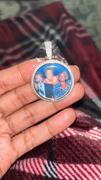 The GUU Shop 925S & VVS Moissanite 3D Circle Custom Picture Pendant Review