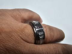 Star Wars™ Fine Jewelry DARK ARMOR MEN'S RING 1/10 CT.TW. Black Diamond Garnet Silver with Black Rhodium Review