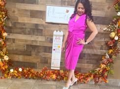Emprada Juneau Pink Twist Midi Dress Review