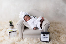 Newborn Studio Props Mini Sofa - Model 1 - Light Gray Review