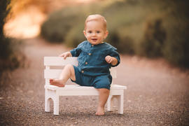 Newborn Studio Props Park Bench - White Review