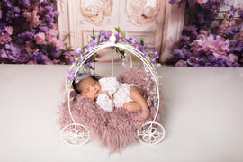 Newborn Studio Props Wire Pumpkin Carriage - Model 3 Review