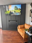 touchstonehomeproducts.com Forte Steel Mesh Screen Non Reflective 40 Inch Recessed Electric Fireplace 80048 Review