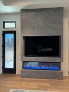 touchstonehomeproducts.com Sideline Infinity 72 Inch 3 Sided Recessed Smart Electric Fireplace 80051 Review