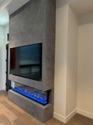 touchstonehomeproducts.com Sideline Infinity 72 Inch 3 Sided Recessed Smart Electric Fireplace 80051 Review