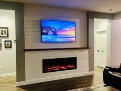touchstonehomeproducts.com Sideline Fury 57 Inch Slim-Depth Recessed Smart Electric Fireplace 80055 Review