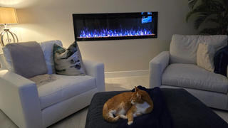 touchstonehomeproducts.com Sideline Fury 65 Inch Slim-Depth Recessed Smart Electric Fireplace 80056 Review