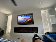 touchstonehomeproducts.com The Sideline 100 Inch Recessed Smart Electric Fireplace 80032 Review