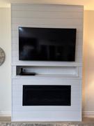 touchstonehomeproducts.com The Sideline Steel 50 Inch Mesh Screen Non Reflective Recessed Electric Fireplace 80013 Review