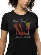 Zoe and Eve Girls Trip Personalized Rhinestone T Shirt Review