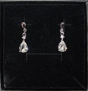 Cate & Chloe Zoey Playful 18K White Gold Drop Earrings with Swarovski Crystals Review