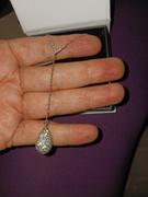 Cate & Chloe Ava Sterling Silver Teardrop Y-Necklace with Round Cut Crystals Review