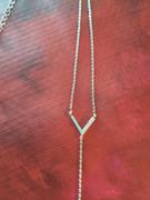 Cate & Chloe Ava Sterling Silver Teardrop Y-Necklace with Round Cut Crystals Review