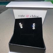 Cate & Chloe Eliana “Revered” 18k White Gold Plated Earrings Swarovski Earrings with CZ Crystals Review