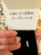 Cate & Chloe Eliana “Revered” 18k White Gold Plated Earrings Swarovski Earrings with CZ Crystals Review