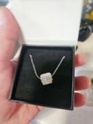 Cate & Chloe Anabelle “Alluring” 18k White Gold Plated Pendant Necklace with Swarovski Crystals Review