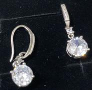 Cate & Chloe Valerie 18k White Gold Plated Drop Earrings with CZ Crystals Review