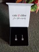 Cate & Chloe Valerie 18k White Gold Plated Drop Earrings with CZ Crystals Review