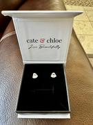 Cate & Chloe Harmony 18k White Gold Plated Stud Earrings with Round Crystals Review