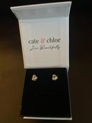 Cate & Chloe Harmony 18k White Gold Plated Stud Earrings with Round Crystals Review