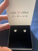 Cate & Chloe Harmony 18k White Gold Plated Stud Earrings with Round Crystals Review