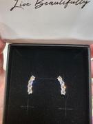 Cate & Chloe Aubree 18k White Gold Plated Crystal Drop Stud Earrings Review