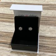 Cate & Chloe Maggie 18k White Gold Plated Flower Stud Earrings with Crystals Review