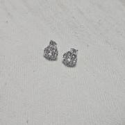 Cate & Chloe Maggie 18k White Gold Plated Flower Stud Earrings with Crystals Review