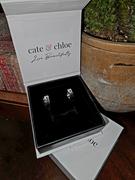 Cate & Chloe Alana 18k White Gold Plated Small Hoop Earrings with Crystals Review