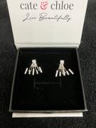 Cate & Chloe Angelina 18k White Gold Plated Stud Earrings with Round Cut CZ Drop Claw Design Review