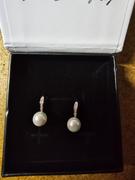 Cate & Chloe Ann 18k White Gold Freshwater Pearl Drop Earrings with Crystals Review