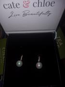 Cate & Chloe Ann 18k White Gold Freshwater Pearl Drop Earrings with Crystals Review