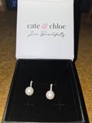 Cate & Chloe Ann 18k White Gold Freshwater Pearl Drop Earrings with Crystals Review