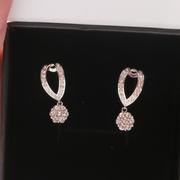 Cate & Chloe Brynn 18k White Gold Plated Simulated Diamond Dangle Stud Earrings Review