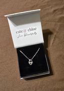 Cate & Chloe Eloise 18k White Gold Plated Pendant Necklace with Round Crystal Review