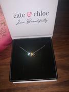 Cate & Chloe Emma 18k White Gold Plated 2-Stone Crystal Pendant Necklace Review