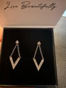 Cate & Chloe Francesca Incredible 18k White Gold Plated Drop Earrings with Swarovski Crystals Review