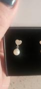 Cate & Chloe Kenley 18k White Gold Pearl Stud Earrings with Heart Shaped Swarovski Crystals Review