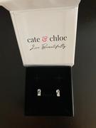 Cate & Chloe Laya 18k White Gold Plated Stud Earrings with Crystals Review