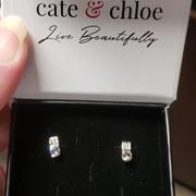 Cate & Chloe Laya 18k White Gold Plated Stud Earrings with Crystals Review