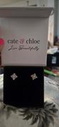 Cate & Chloe Macie 18k White Gold Plated Cluster Crystal Stud Earrings Review