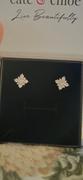 Cate & Chloe Macie 18k White Gold Plated Cluster Crystal Stud Earrings Review