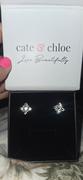 Cate & Chloe Macie 18k White Gold Plated Cluster Crystal Stud Earrings Review