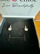 Cate & Chloe Parker 18k White Gold Plated Crystal Teardrop Stud Earrings Review