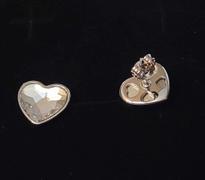 Cate & Chloe Violet 18k White Gold Plated Heart Crystal Stud Earrings Review